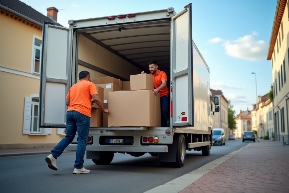 camion déménagement